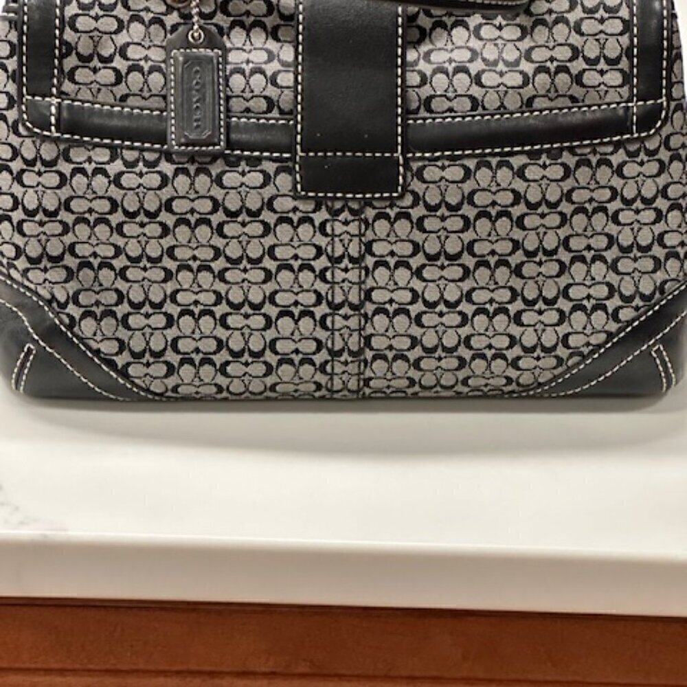Coach Black and Gray Hobo Bag - Picture 6 of 13